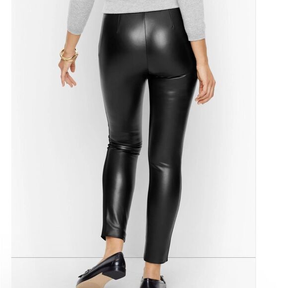 TALBOTS Portland FAUX Black
LEATHER LEGGINGS Size 6 women NWT🏷 - Picture 3 of 13